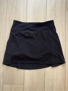 Lululemon Black Pleated and Lined HR Tennis Skirt